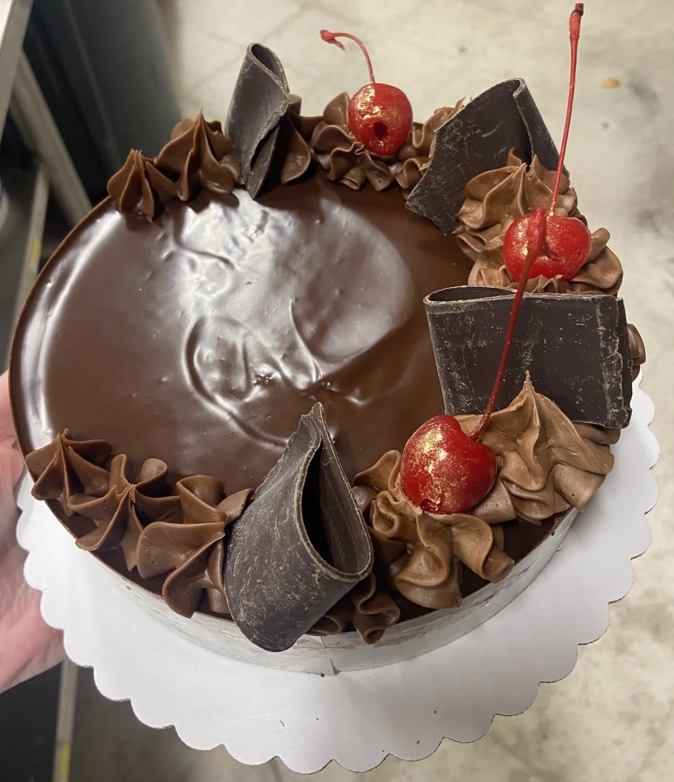 Chocolate cherry cake