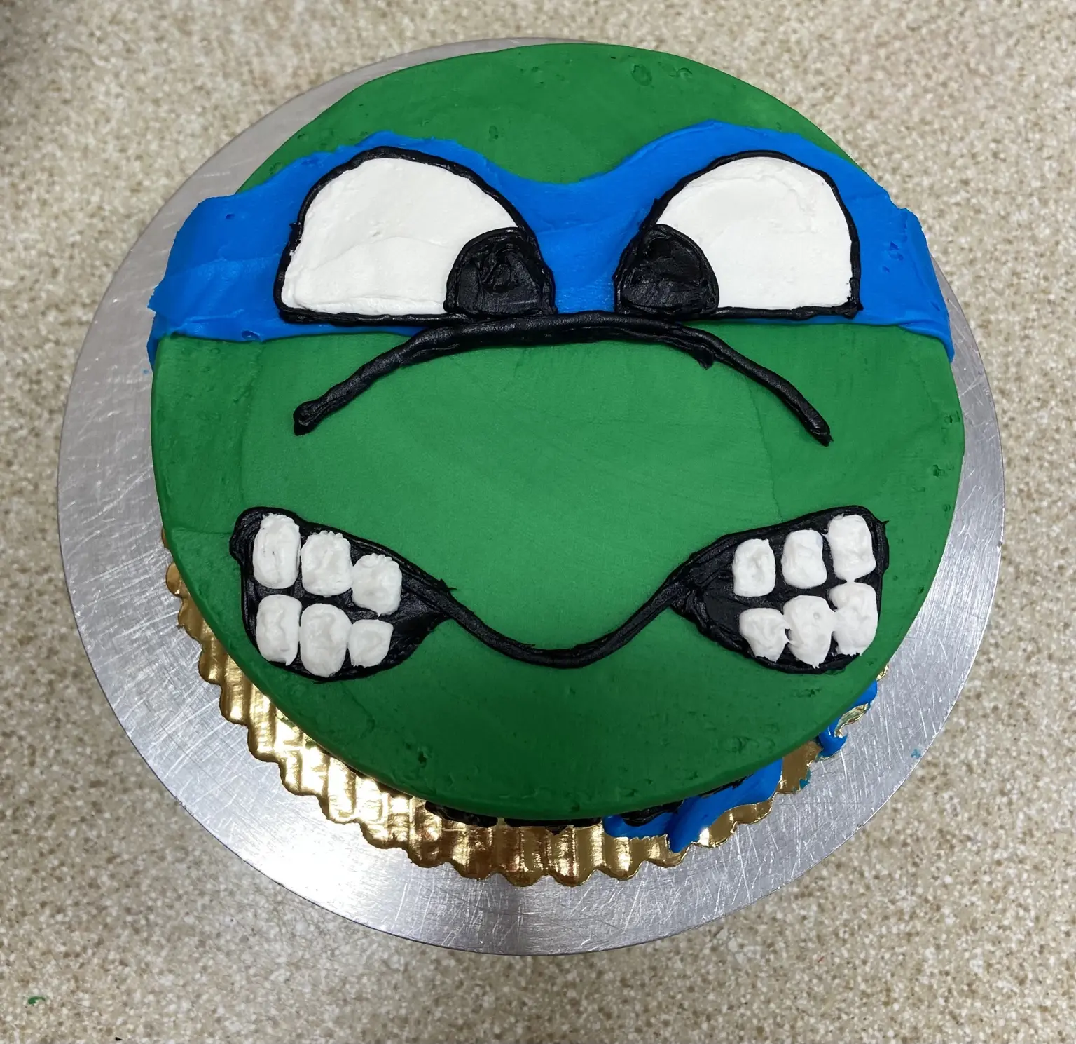 Ninja turtle cake